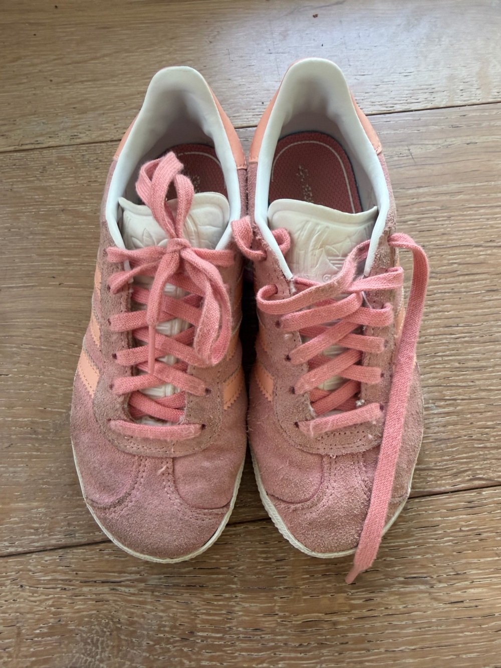 adidas kids gazelle Pink Suede Low-Top Sneakers